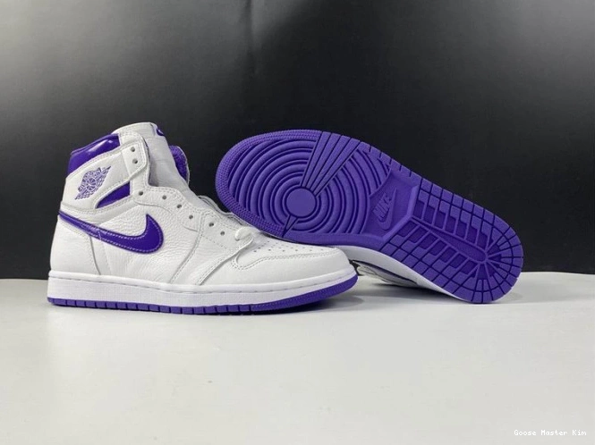 JORDAN HIGH PURPLE RETRO 1 COURT AIR CD0461-151 0806